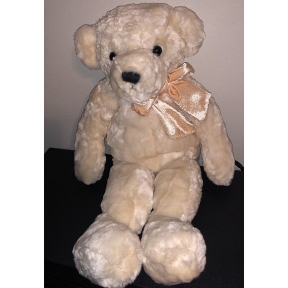 Dakin Ginger Fashion Bear Plush 16” Blush Pink Stuffed Animal Toy - Picture 2 of 6